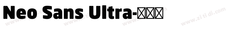 Neo Sans Ultra字体转换